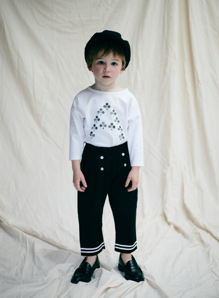 long sailor pants : black, navy , beige