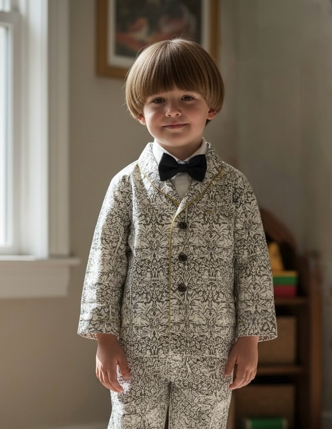 shawl collar jacket:Morris rabbit