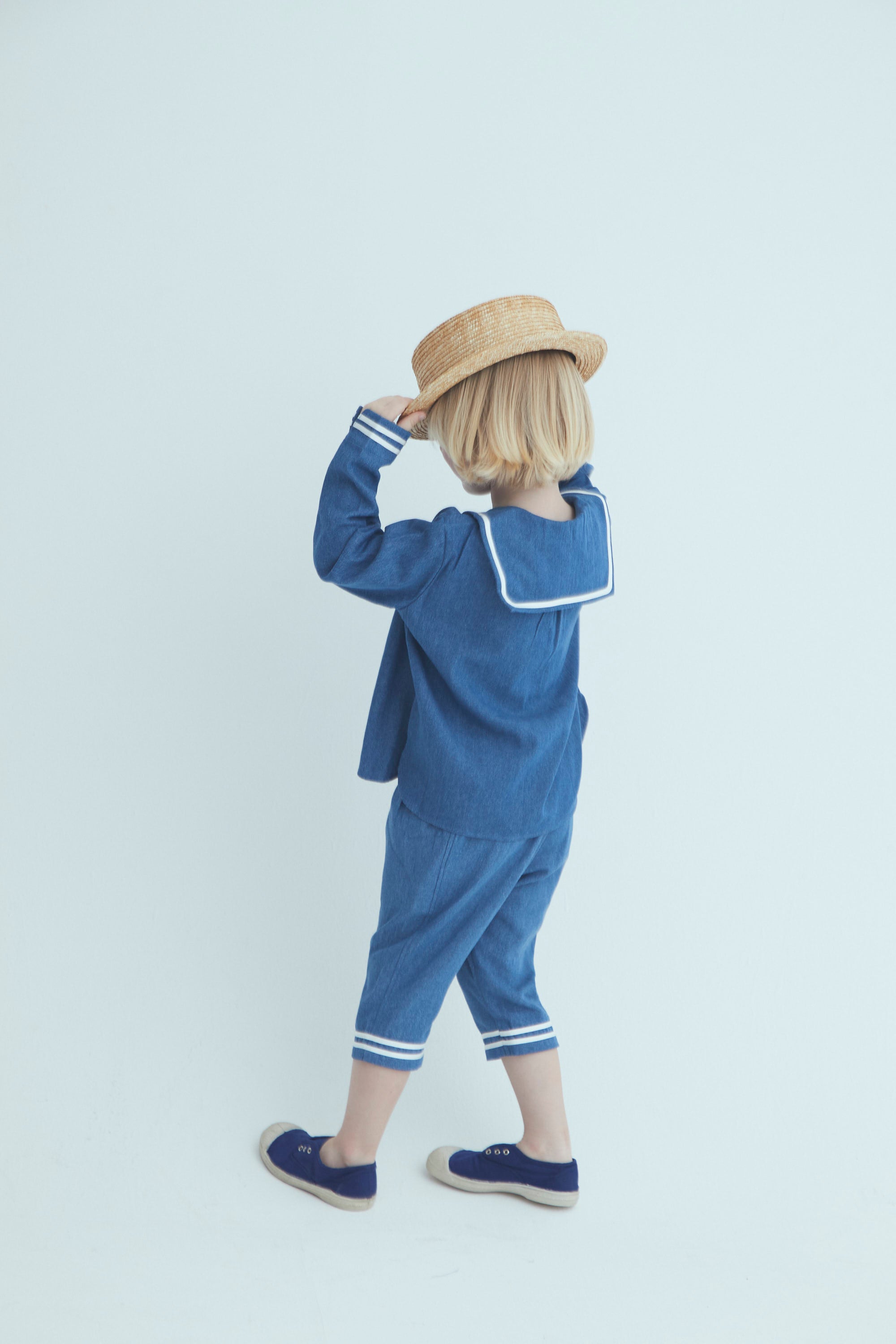 long sailor pants : black, navy , beige