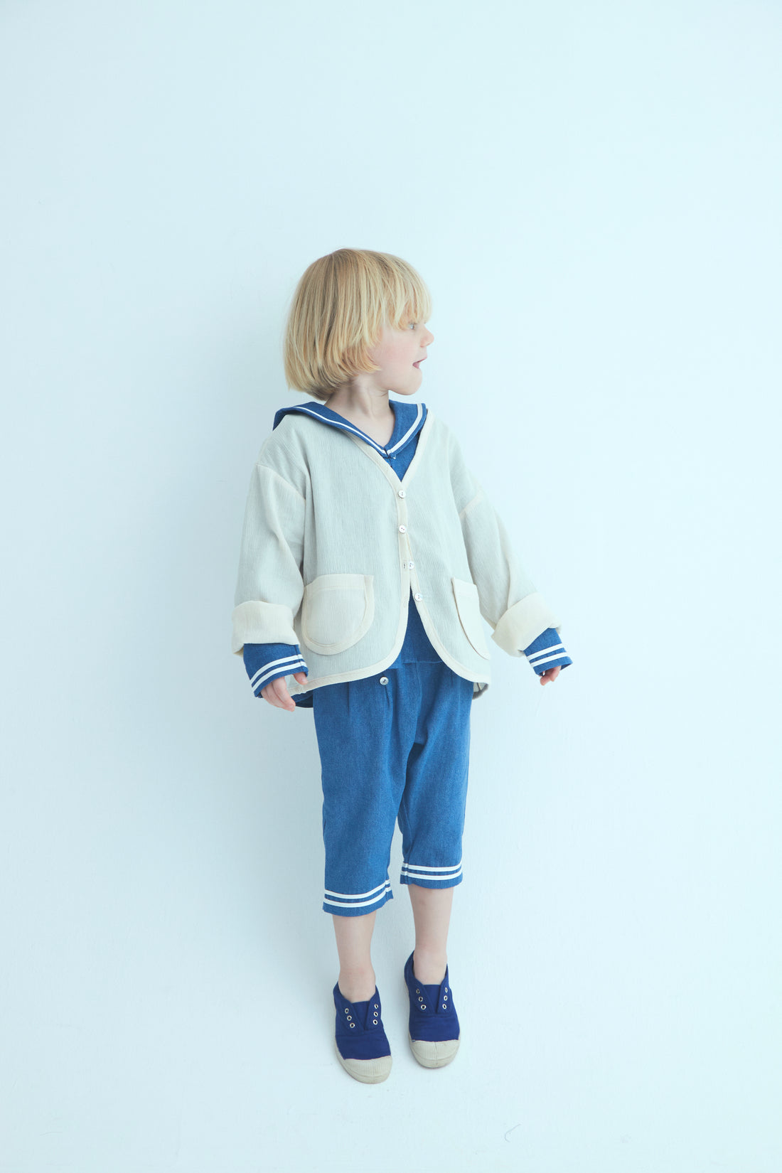 long sailor pants :denim