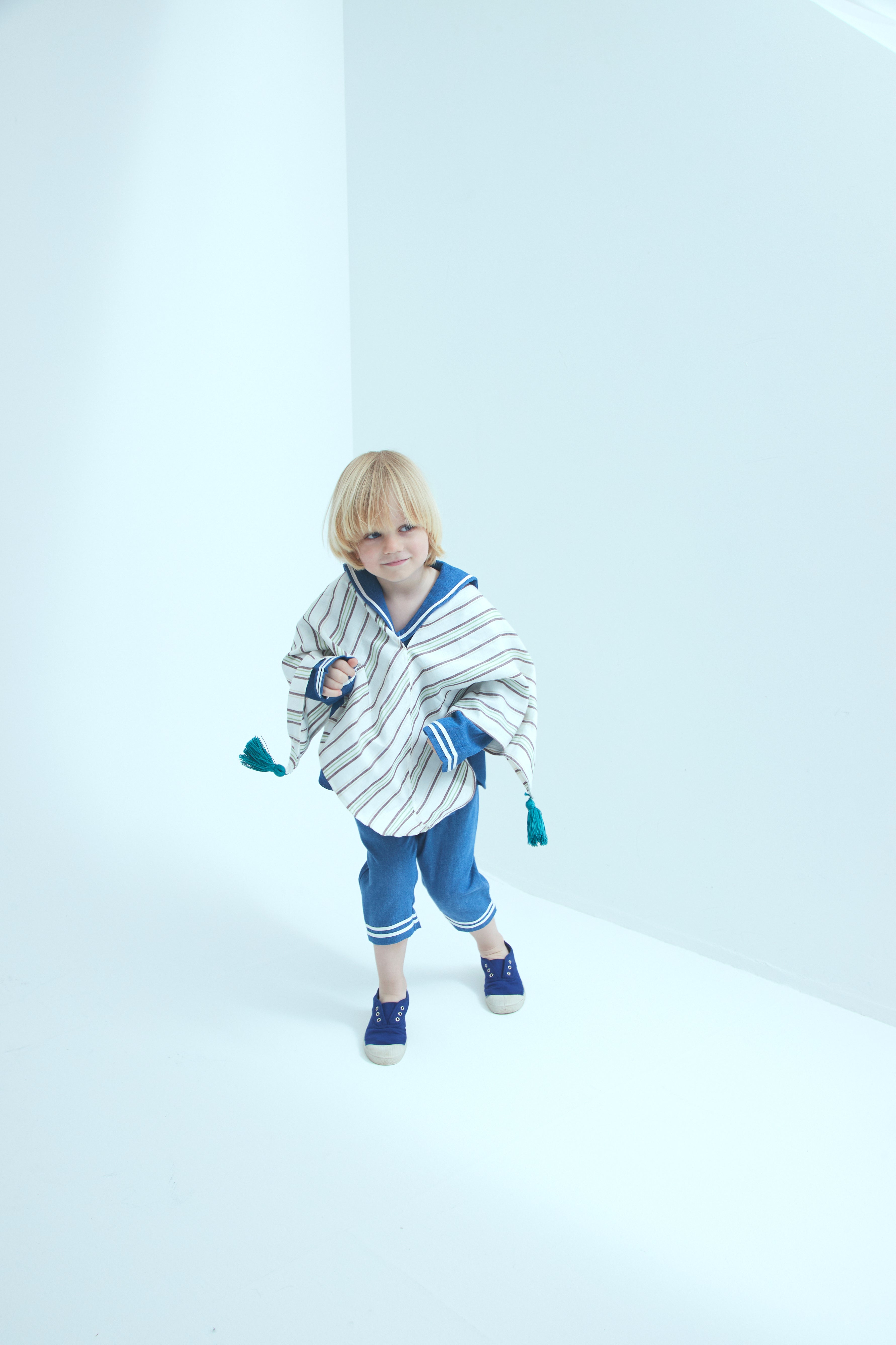 long sailor pants :denim