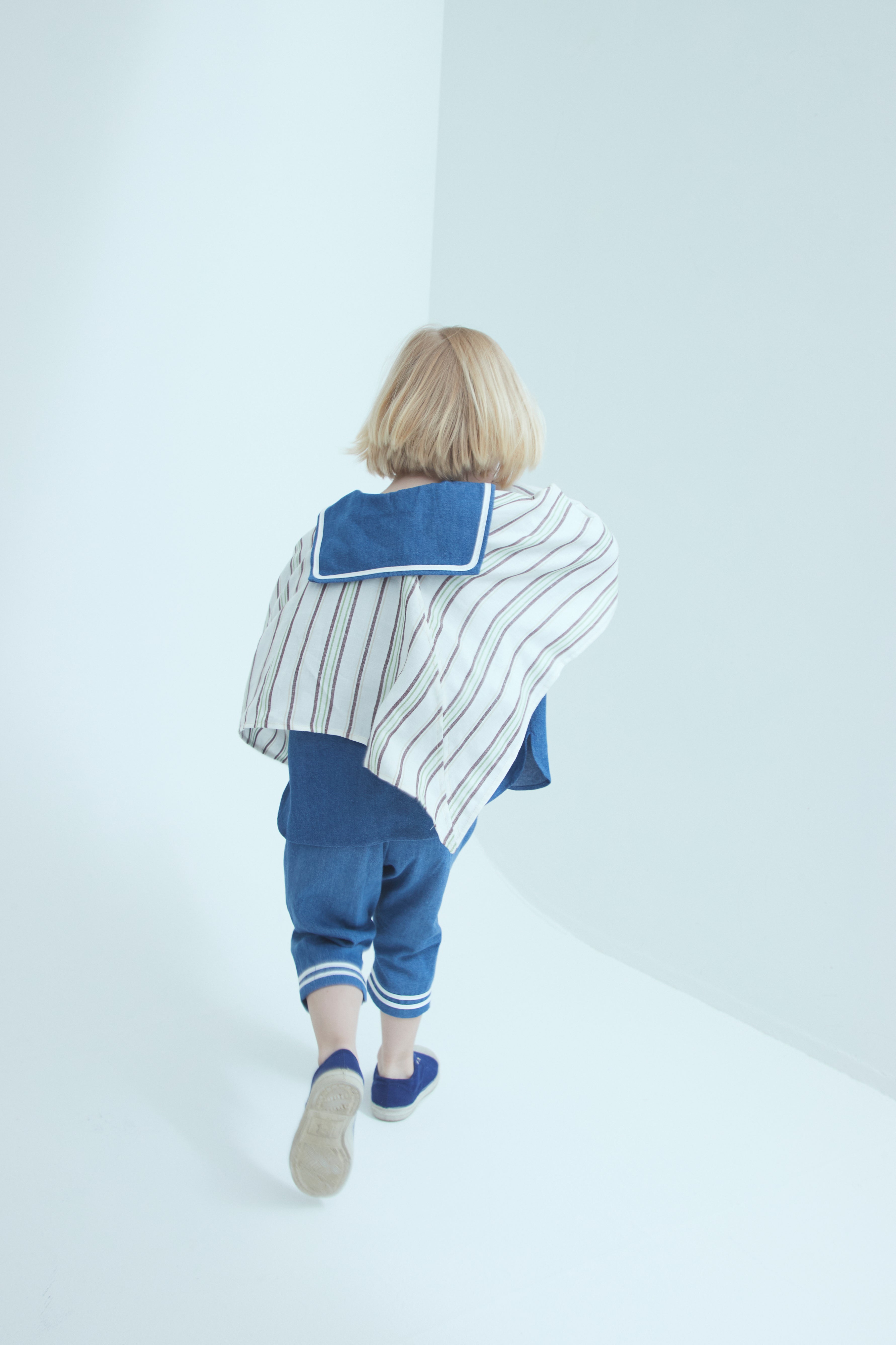 long sailor pants :denim