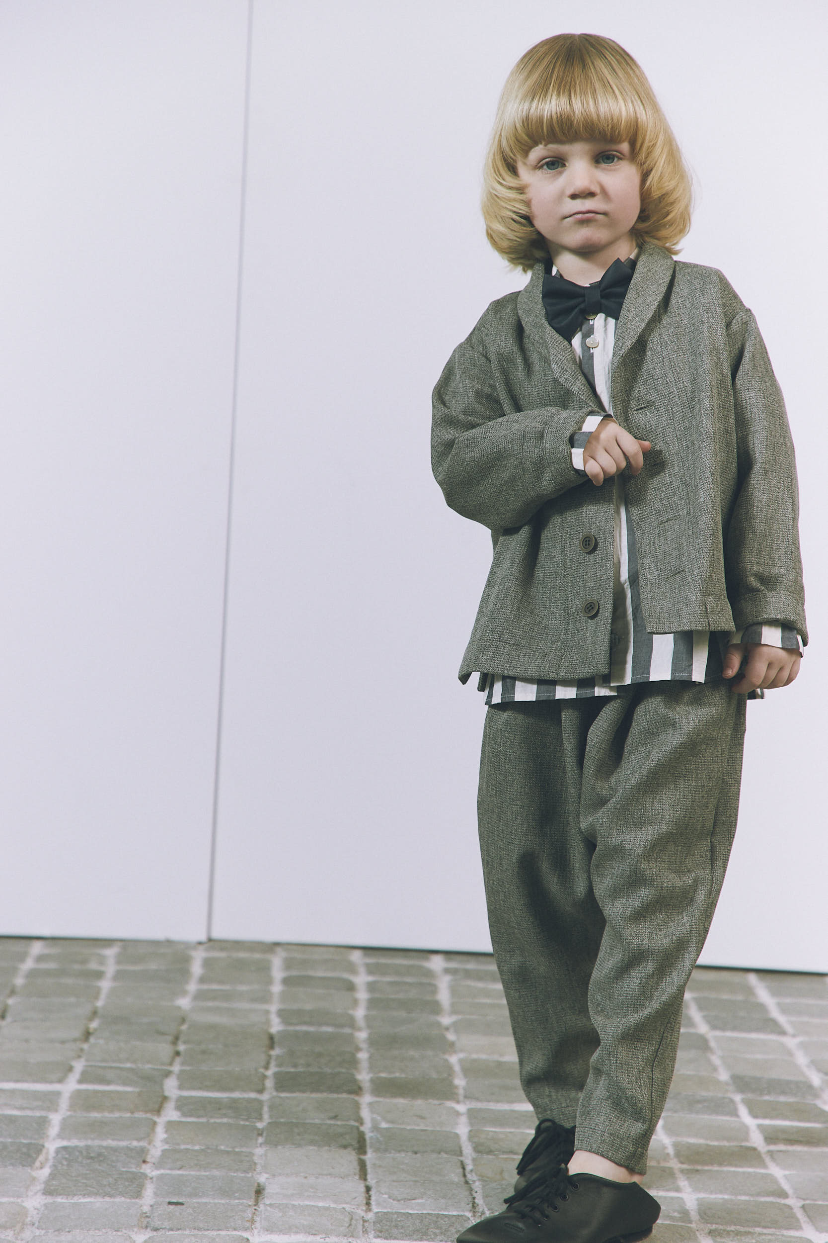 shawl collar jacket : Gray