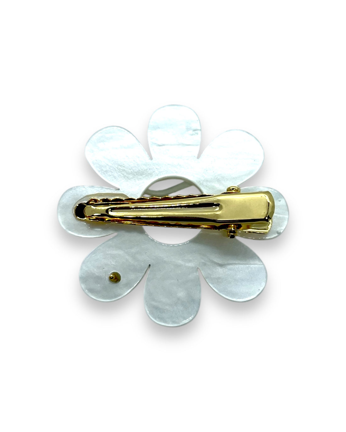 acrylic accessory - Flower - white chanpagne