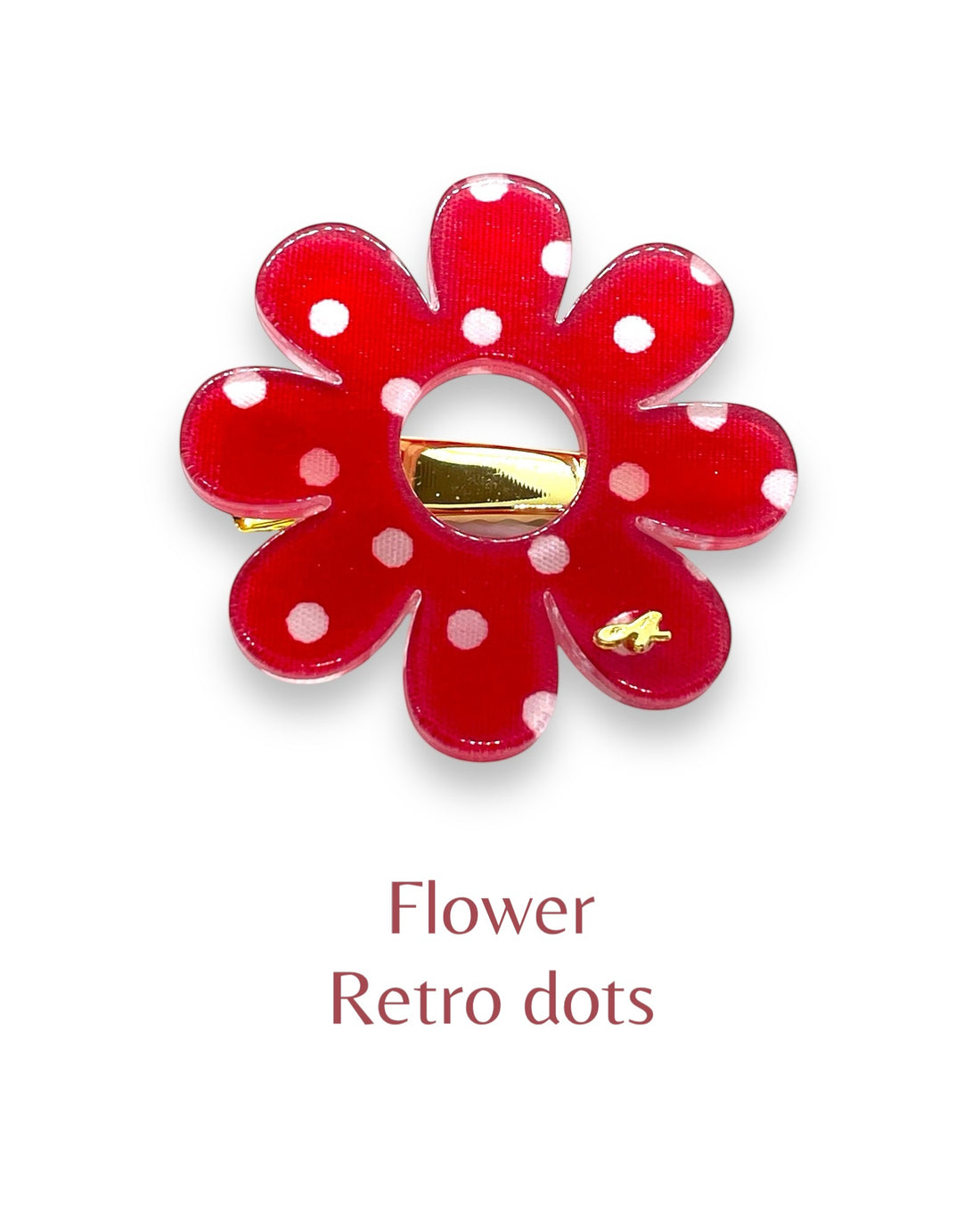 acrylic accessory - Flower - Retro dots