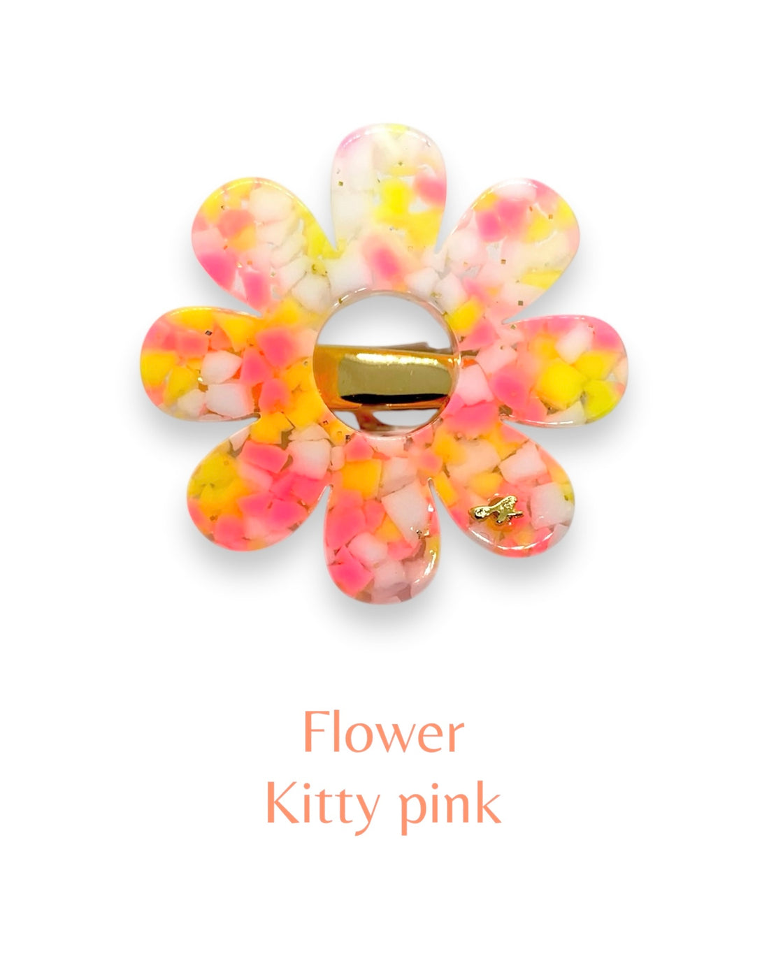 acrylic accessory - Flower : kitty pink