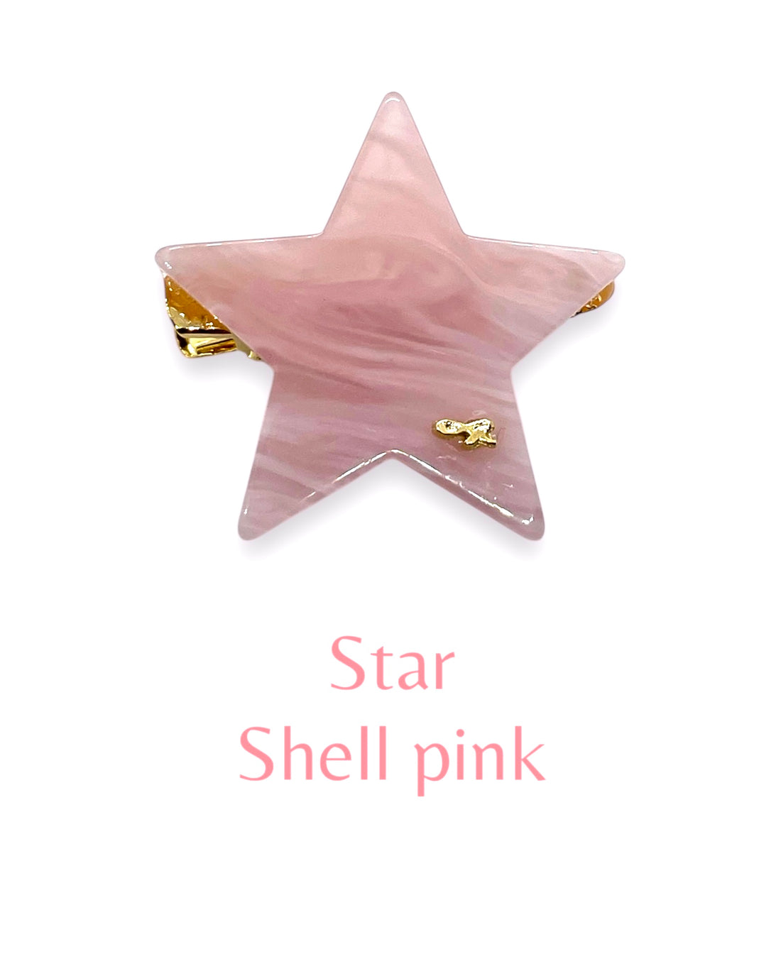 acrylic accessory - Star - Shell pink
