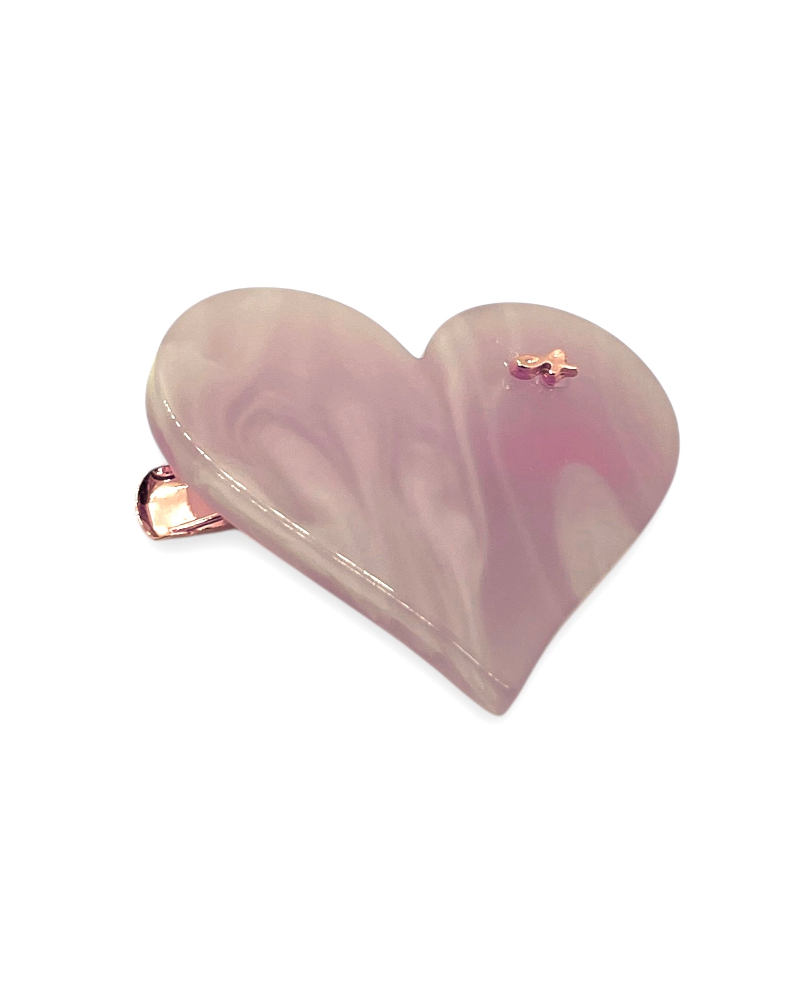 acrylic accessory - Heart- Shell pink