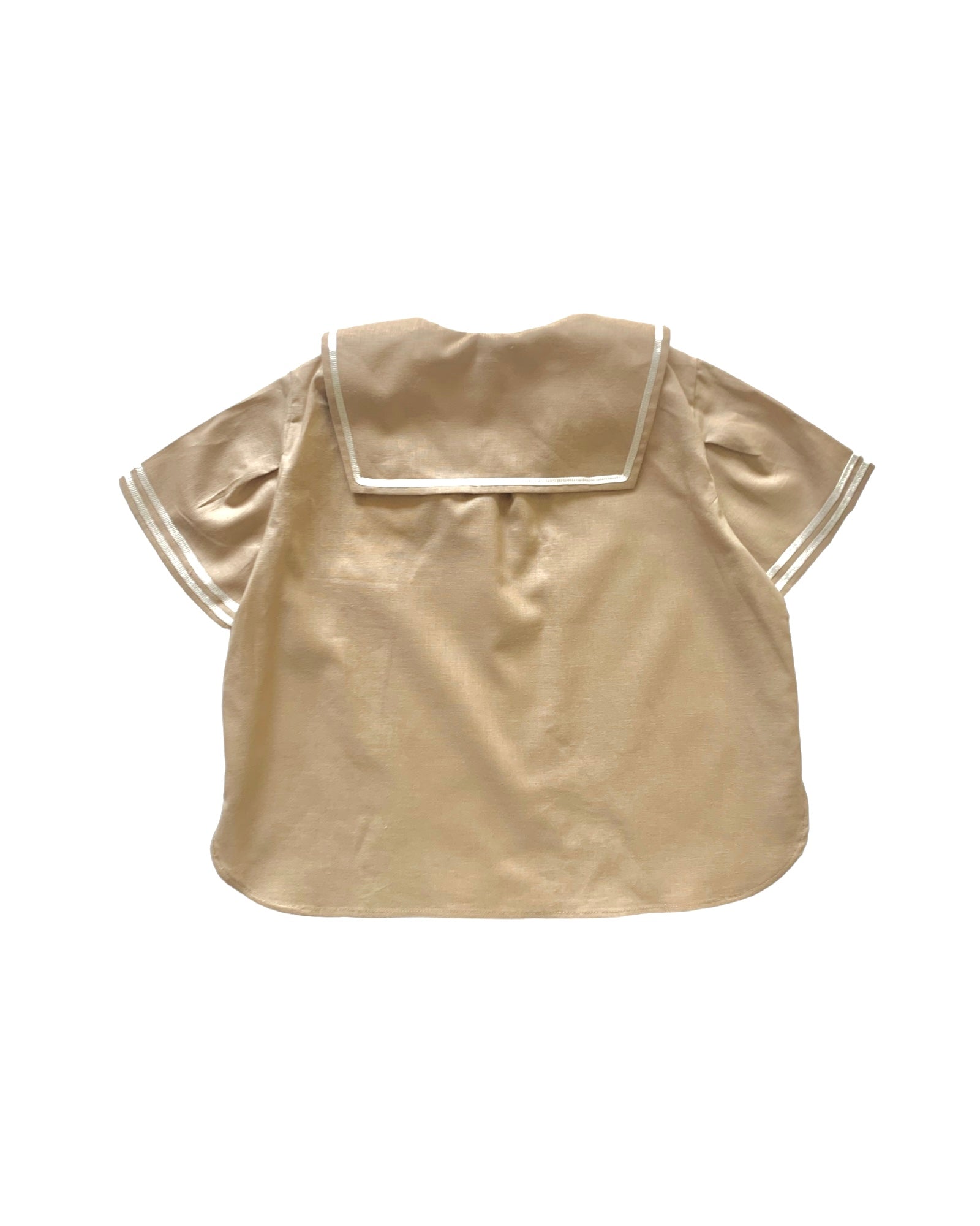 Sailor shirt short sleeves / BEIGE