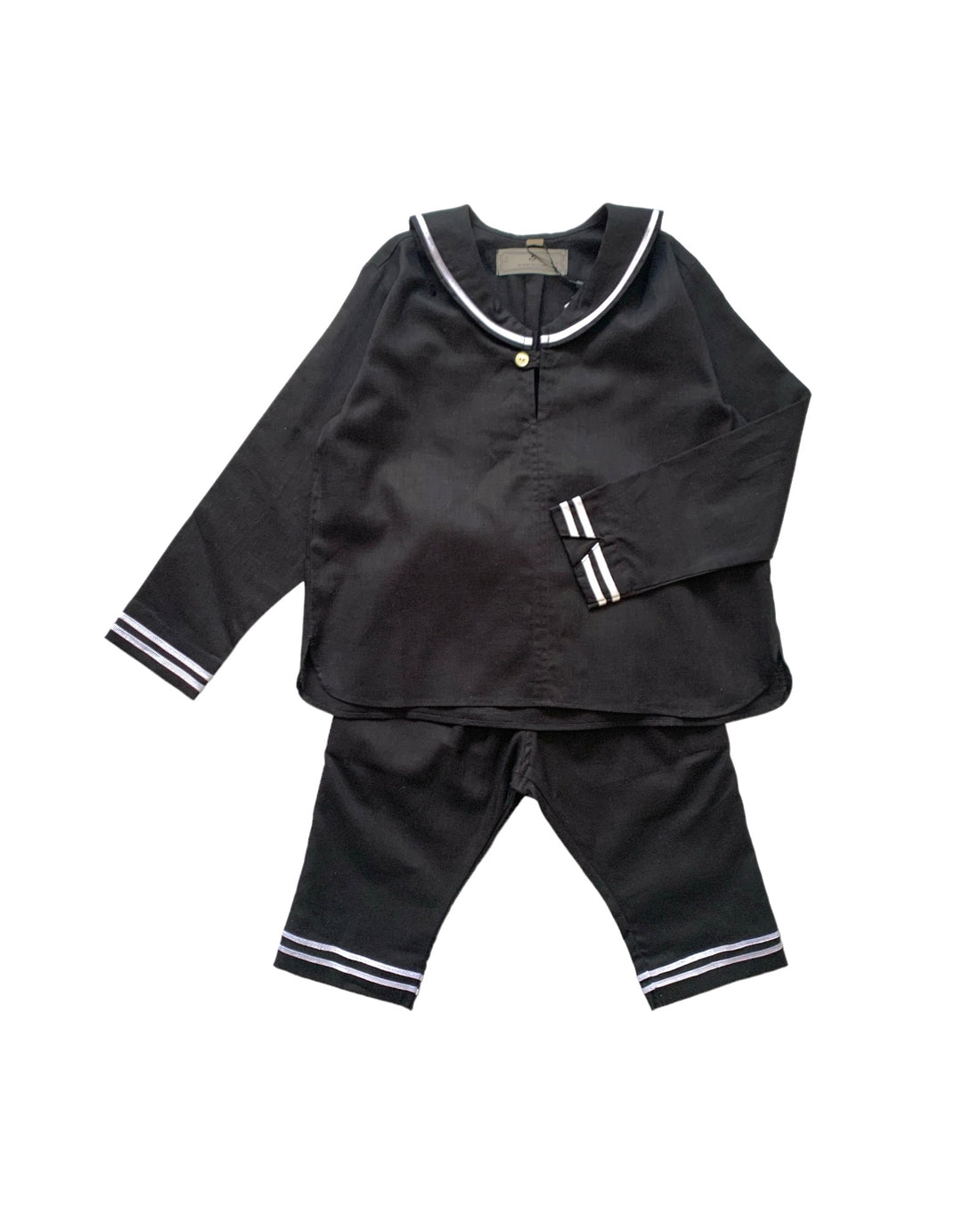 long sailor shirt:black, navy, beige