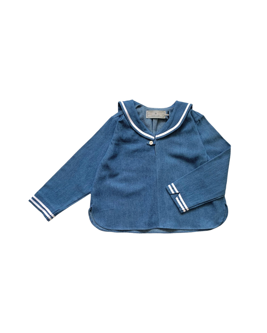 Sailor shirt: long sleeves : DENIM