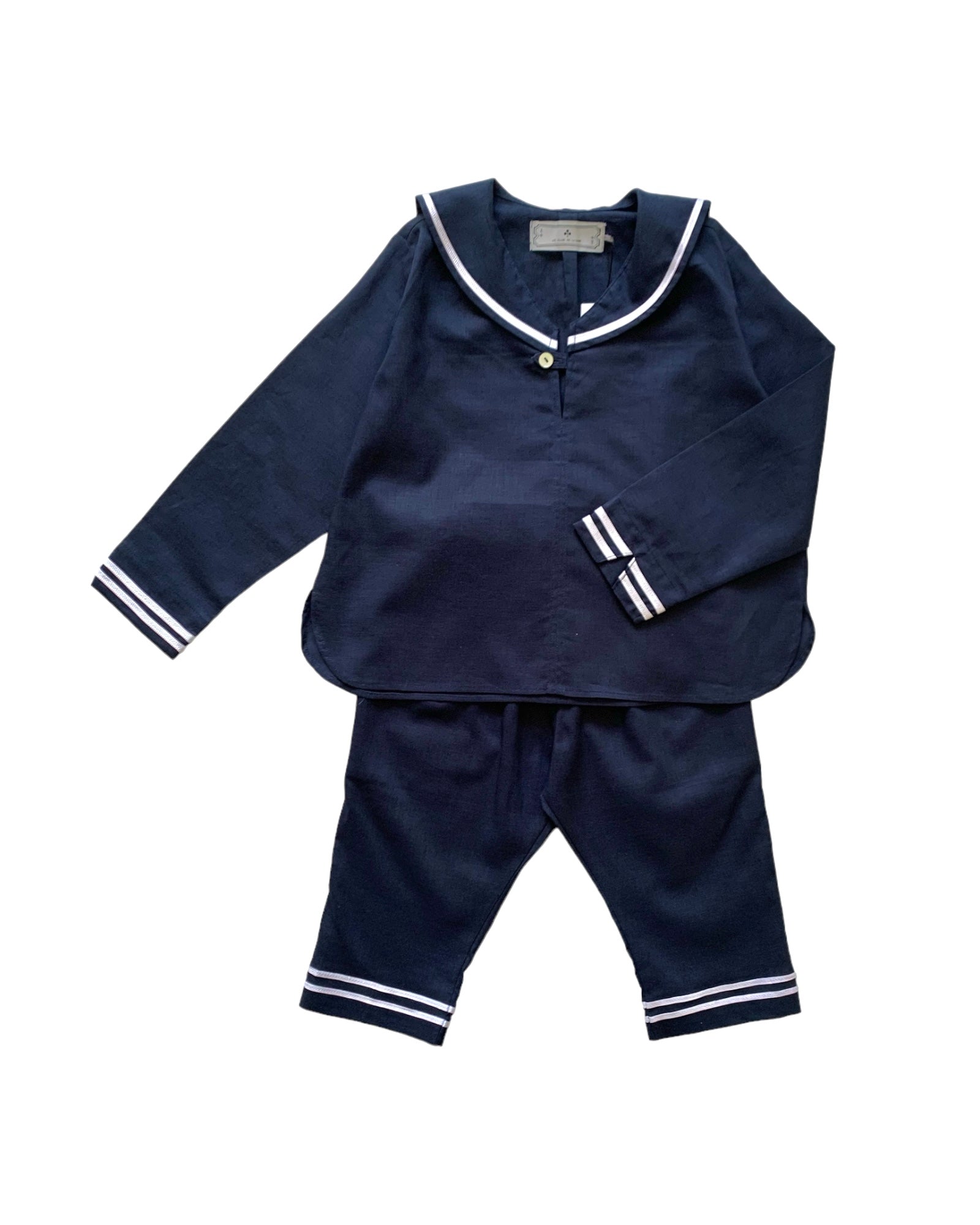 long sailor shirt:black, navy, beige