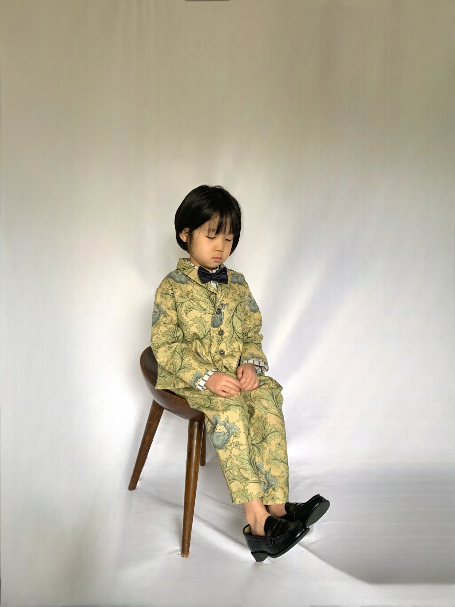 shawl collar jacket : morris anemone