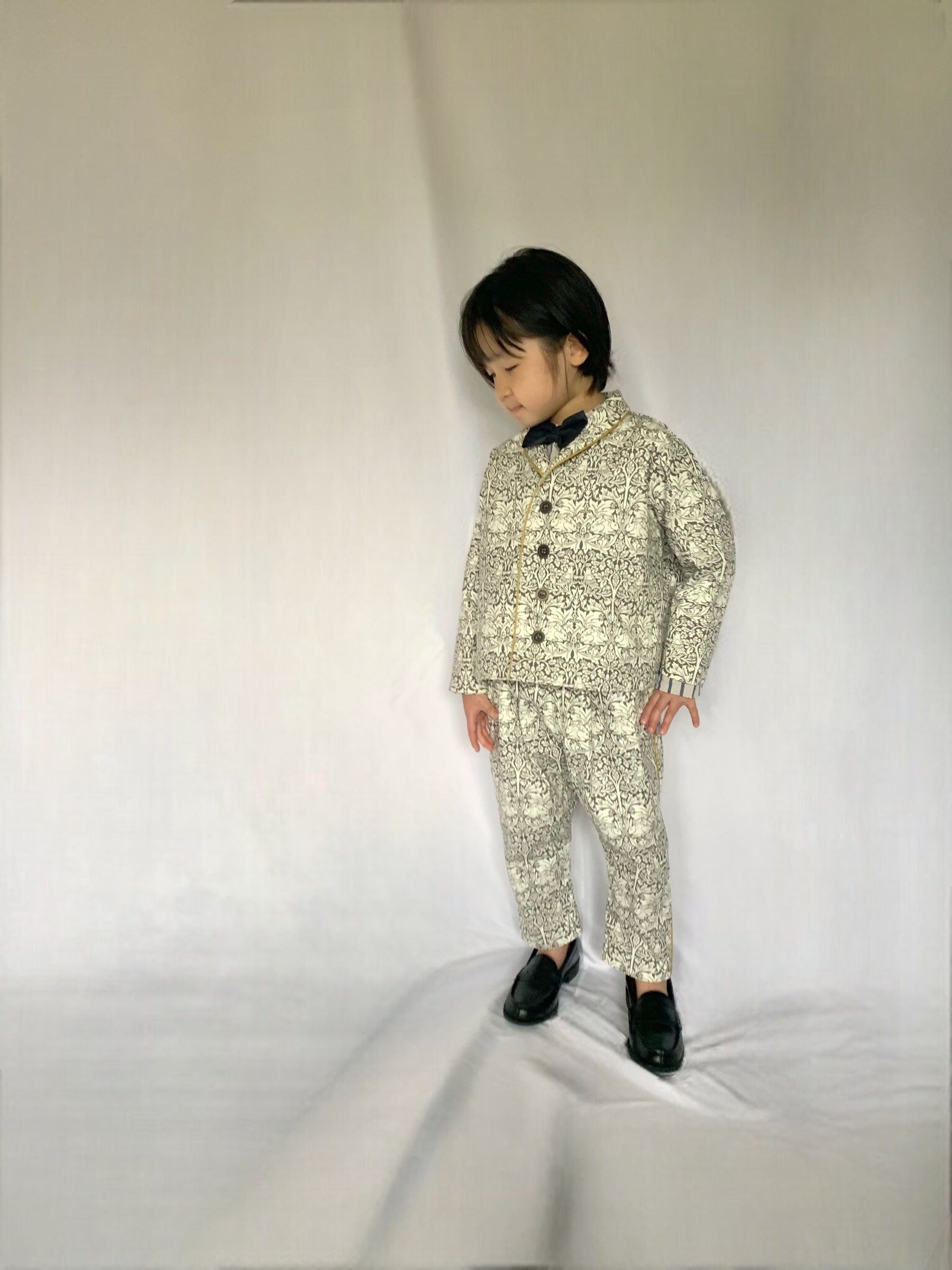 shawl collar jacket:Morris rabbit