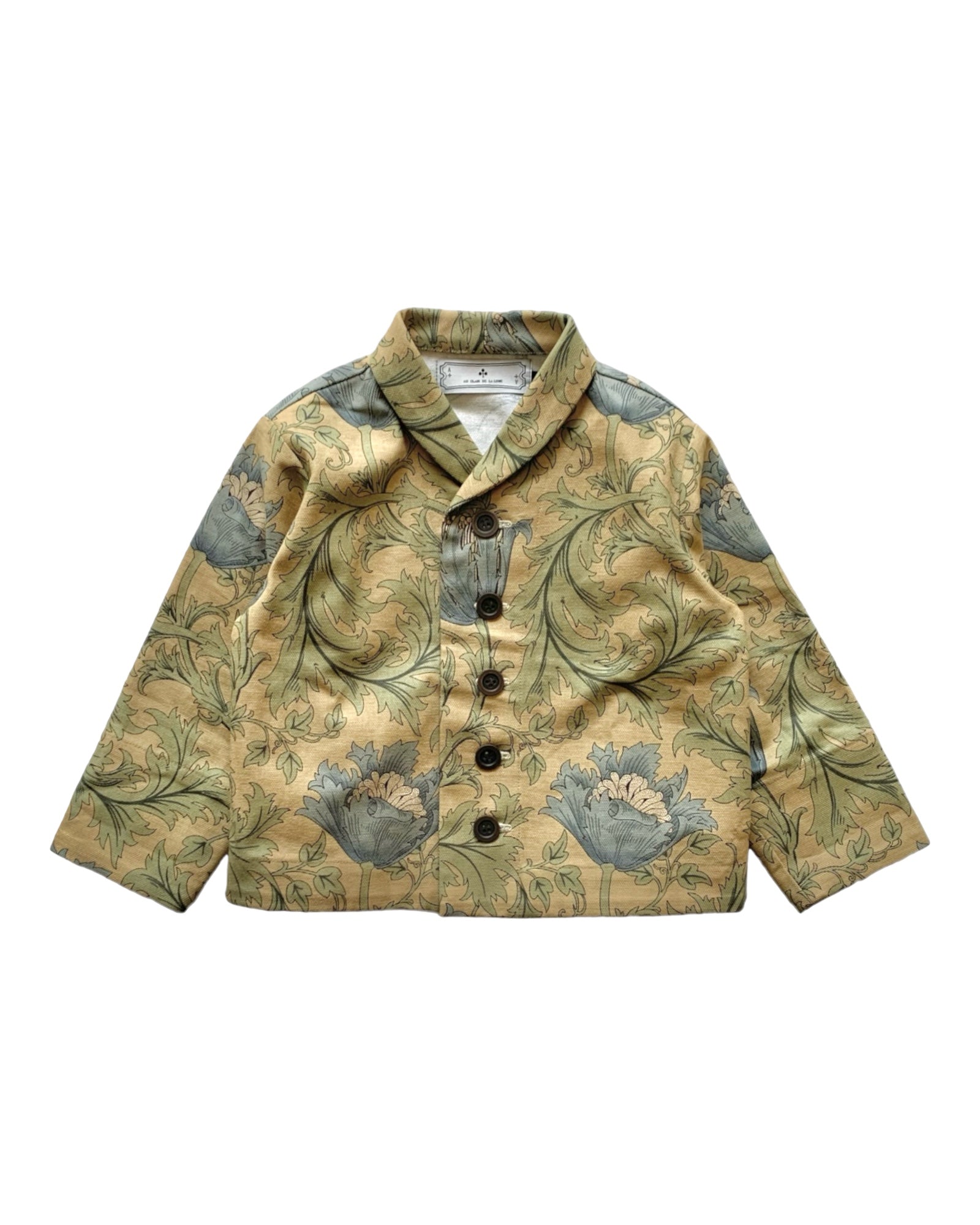 shawl collar jacket : morris anemone