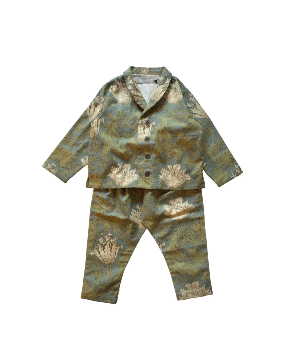 shawl collar jacket : morris anemone