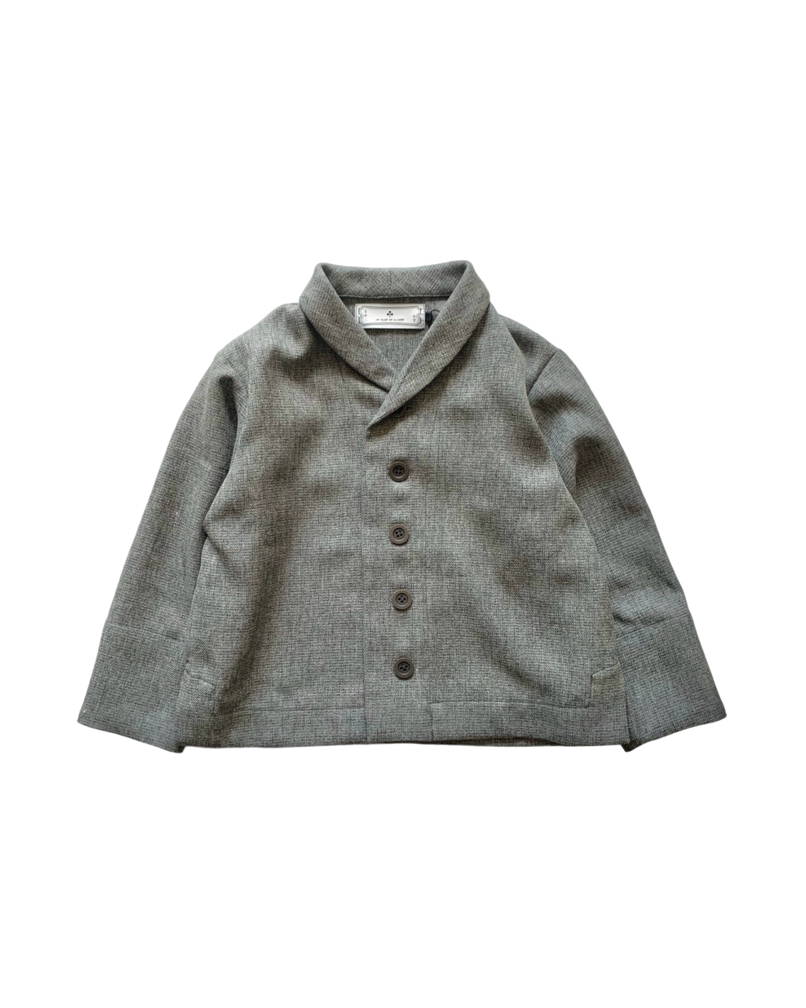 shawl collar jacket : Gray