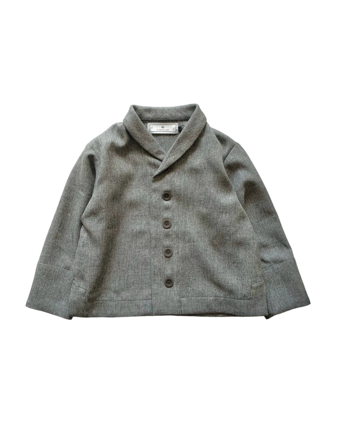 shawl collar jacket : Gray