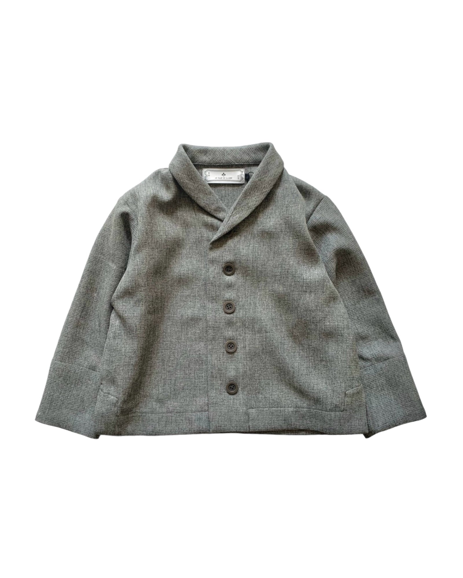 shawl collar jacket : Gray