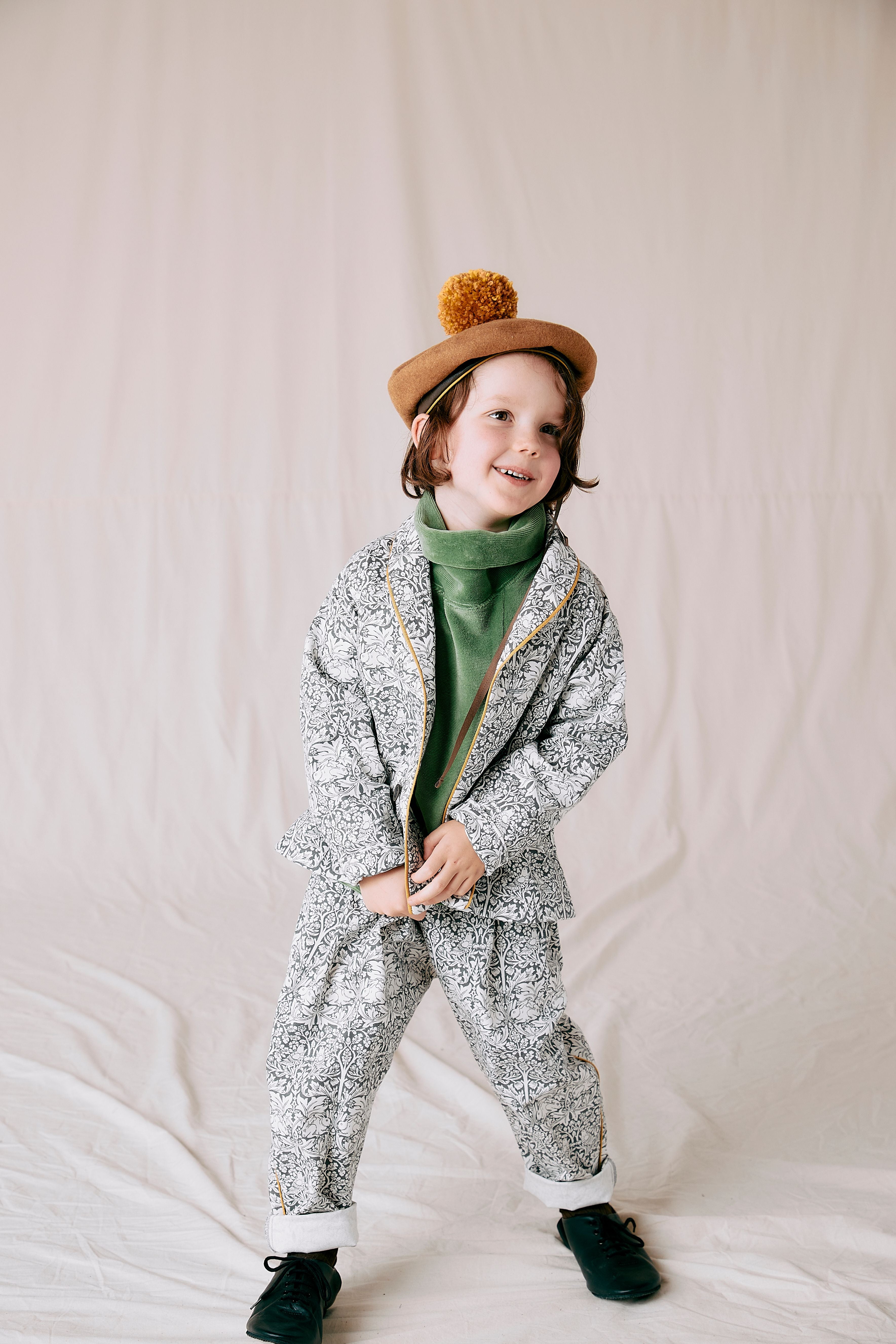 shawl collar jacket:Morris rabbit