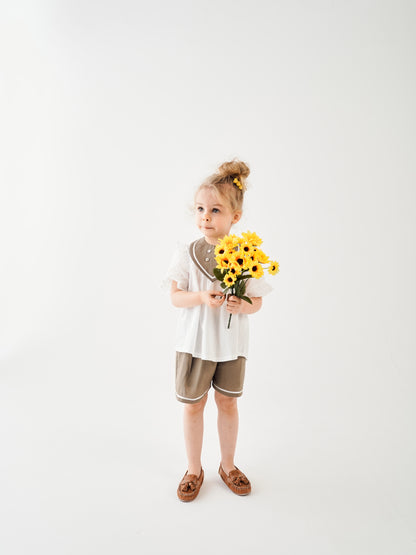 sailor pants  short / KHAKI