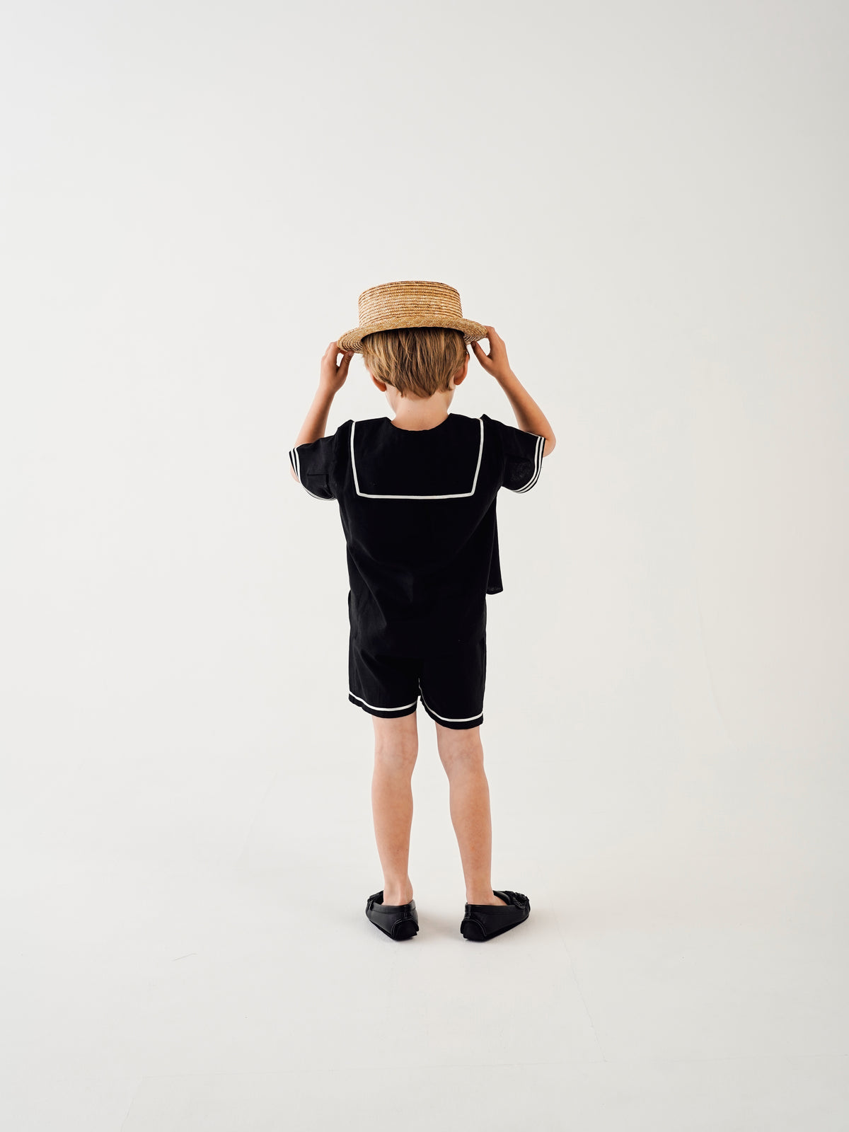 sailor pants short / BLACK