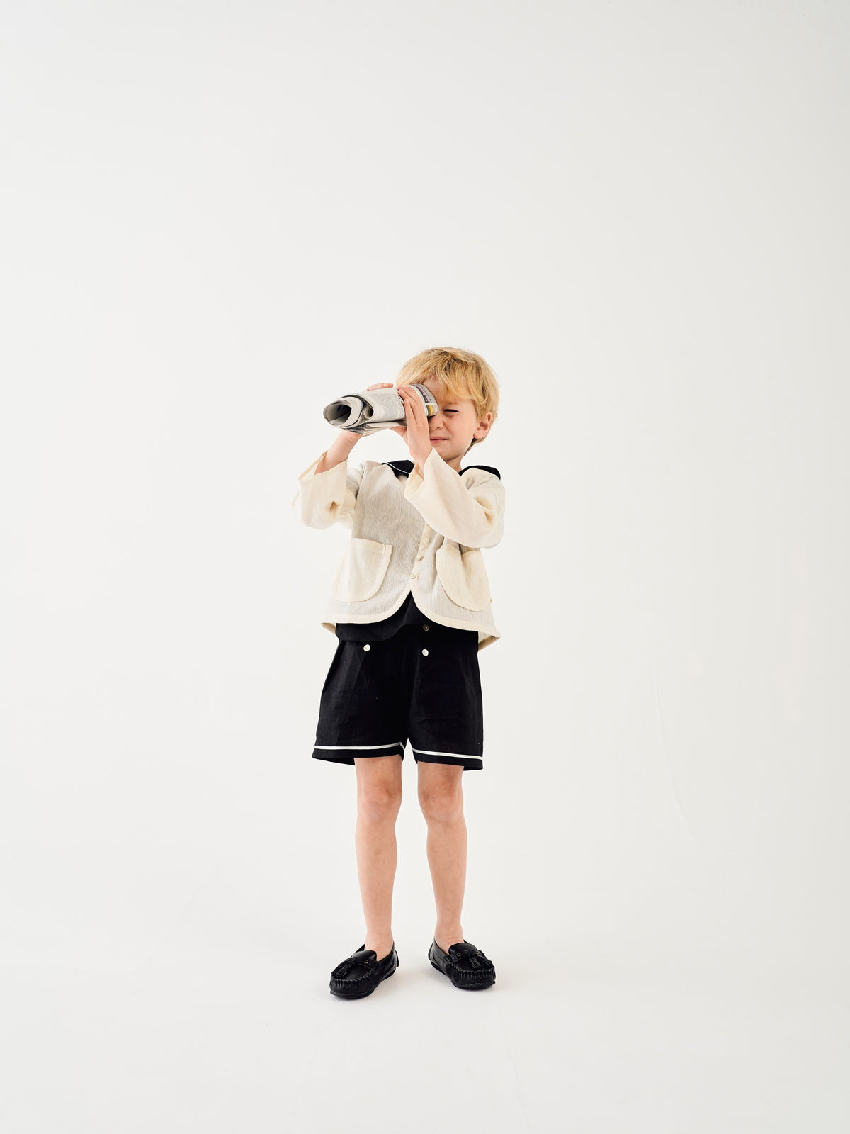 sailor pants short / BLACK