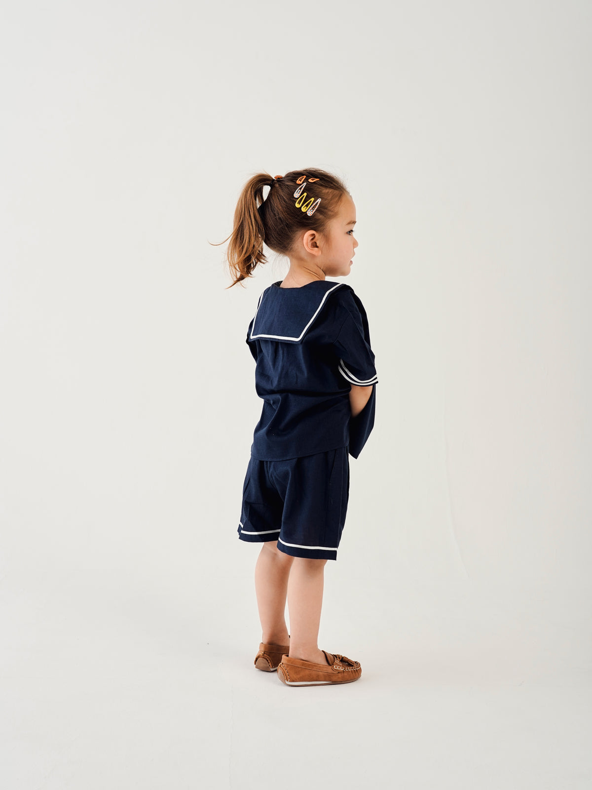 sailor pants short / BLACK