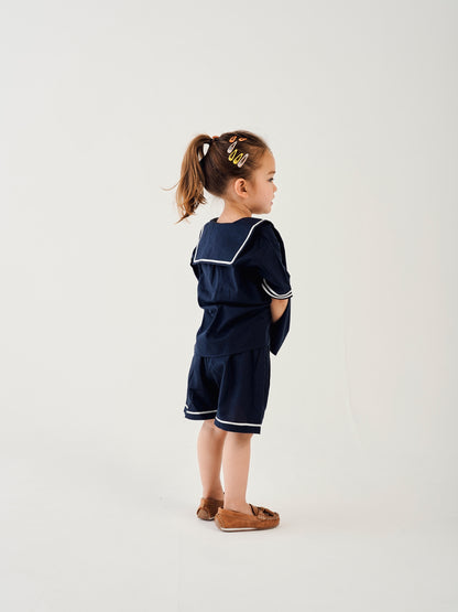 sailor pants short / BLACK
