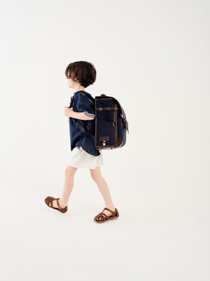 sailor shirt short sleeves  / BLACK