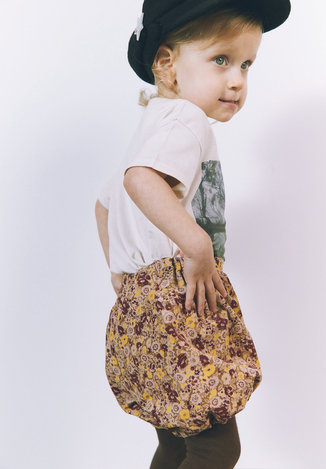 BABY sailor style bloomers : flowers