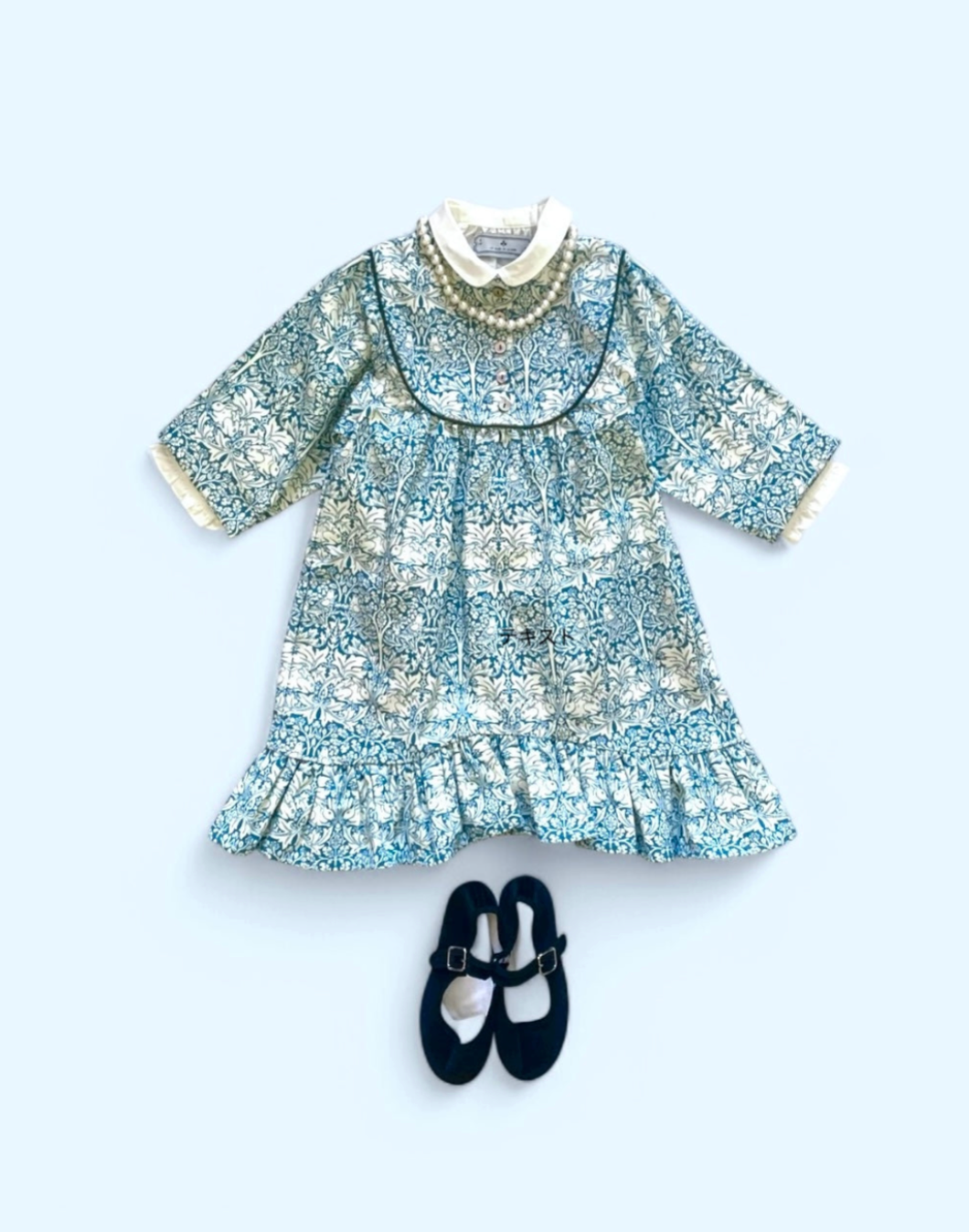 dress : morris rabbit blue