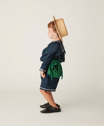 long sailor shirt：black, navy, beige