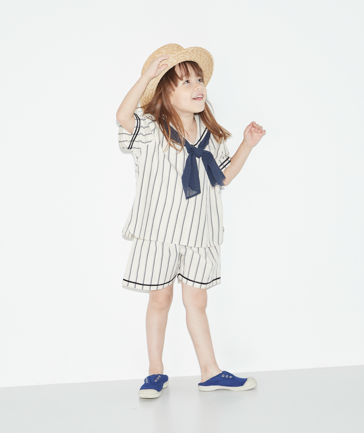 sailor shirt short : retro stripes