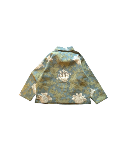 shawl collar jacket  : morris anemone