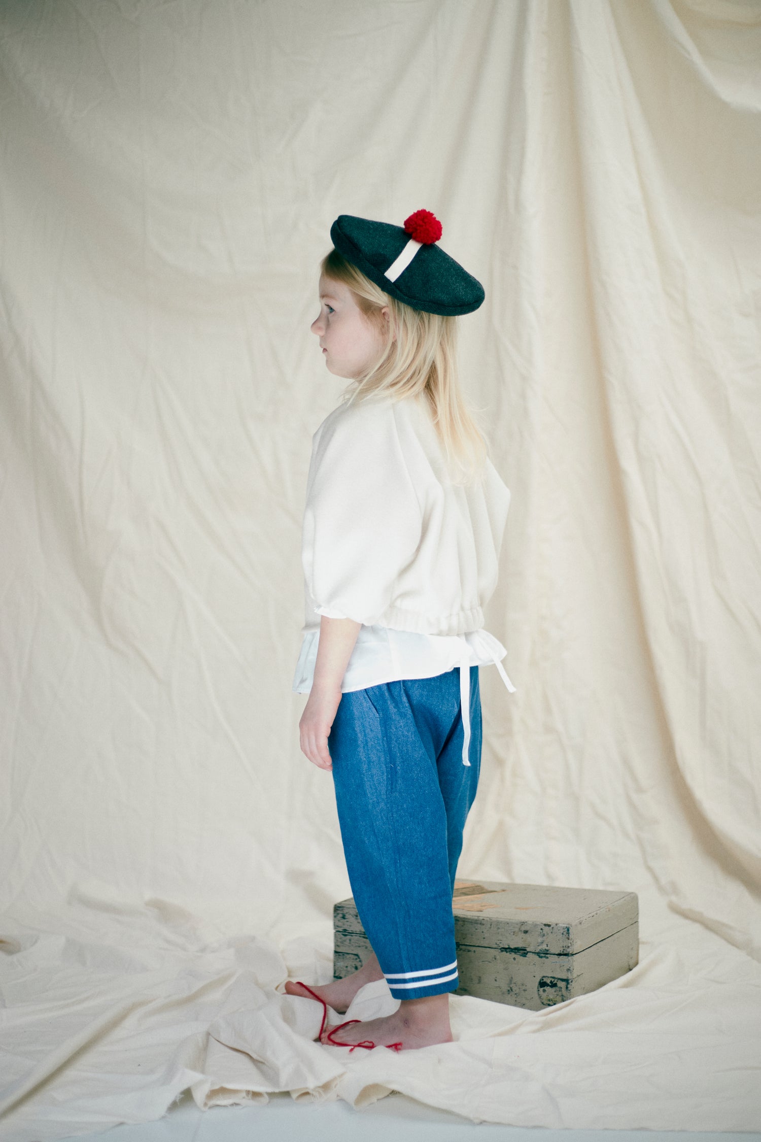 long sailor pants ：denim