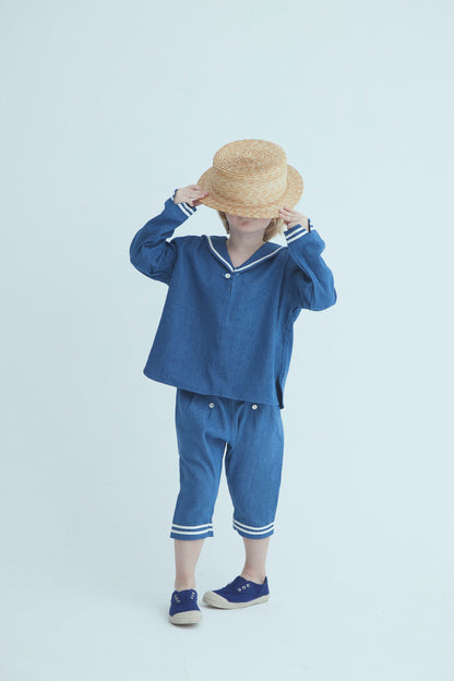 long sailor pants : black, navy , beige