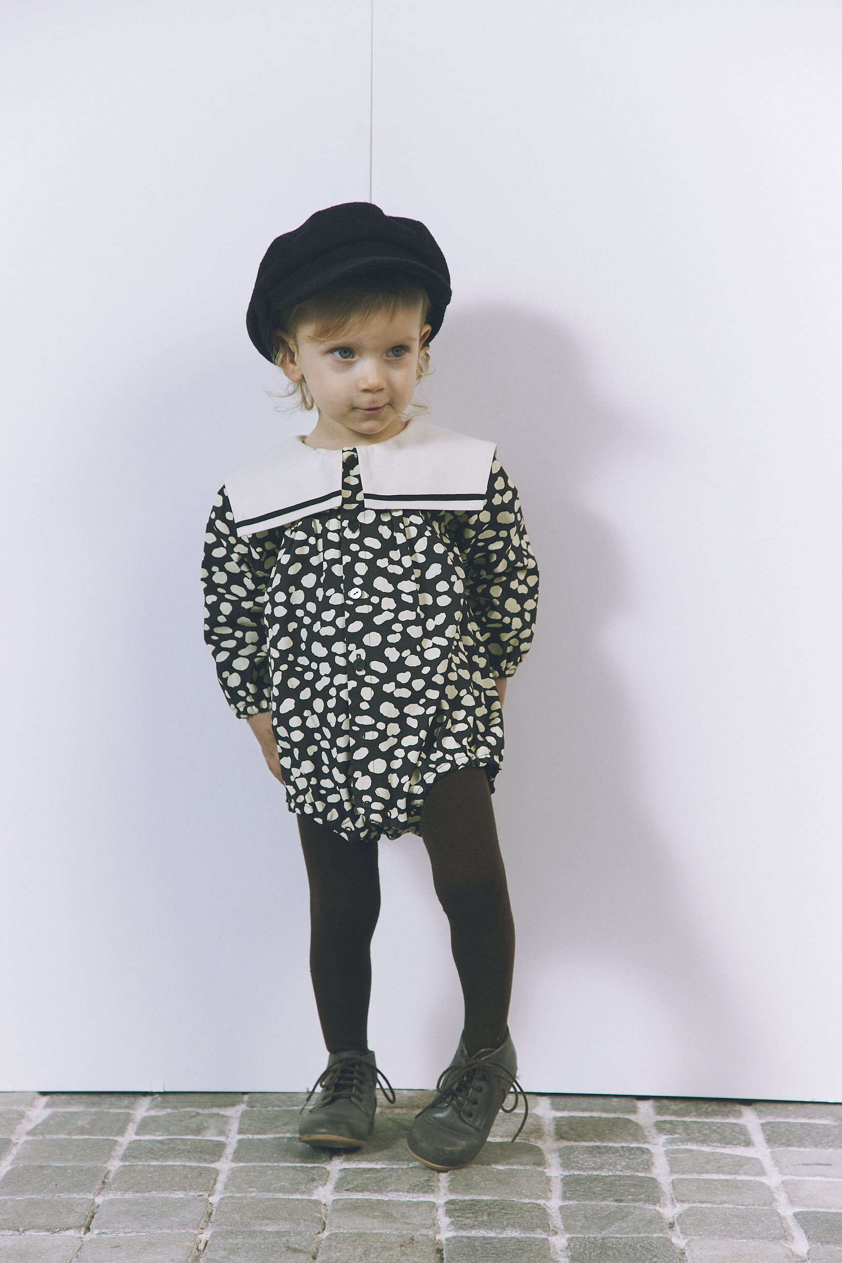 BABY sailor romper:dalmatian