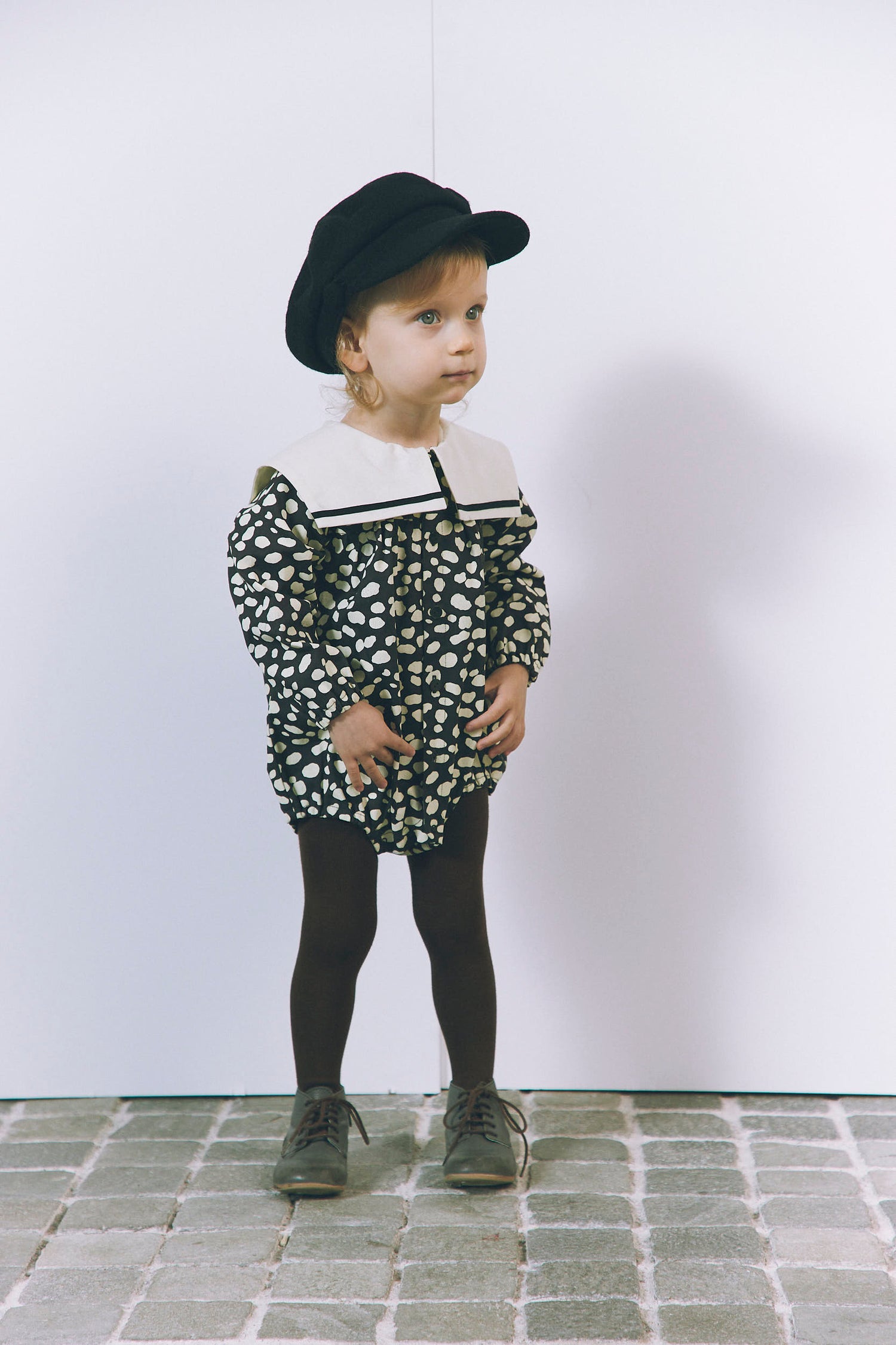 BABY sailor romper:dalmatian