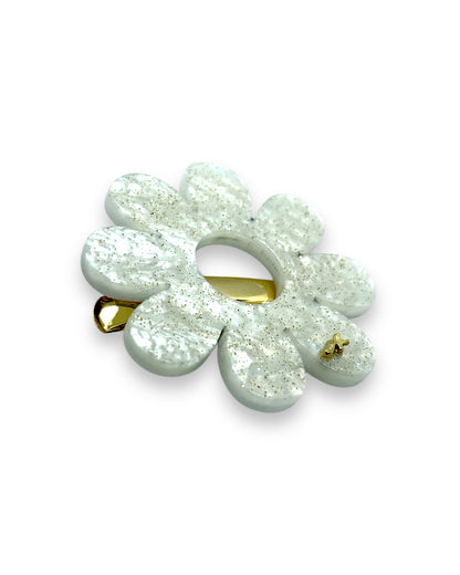 acrylic accessory - Flower - white chanpagne