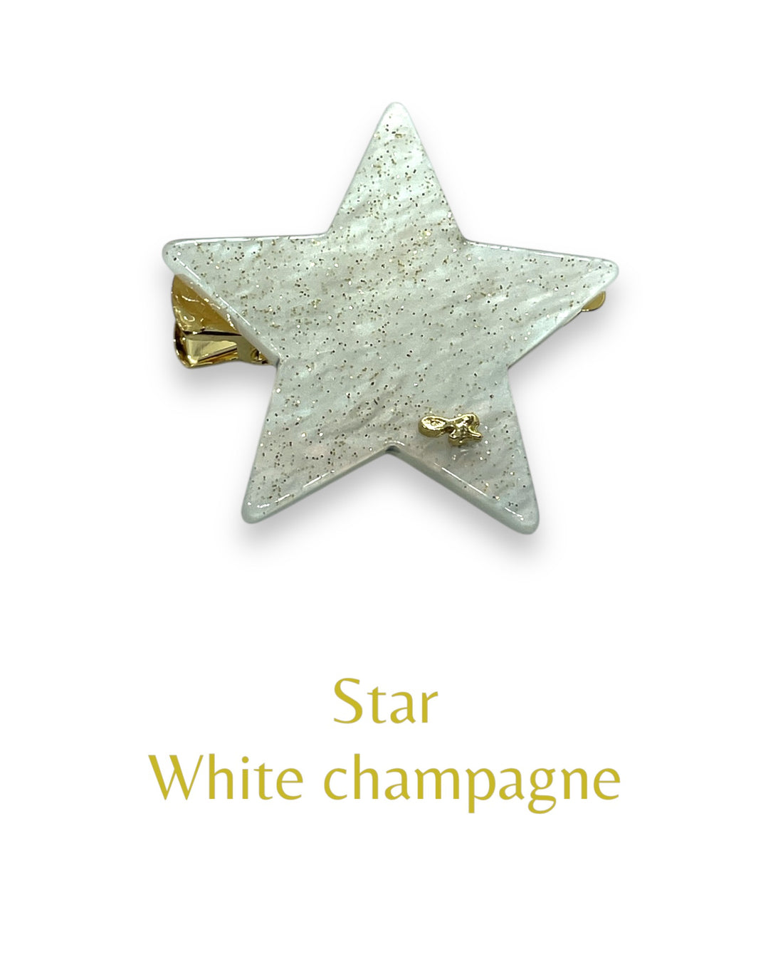 acrylic accessory - Star - white champagne