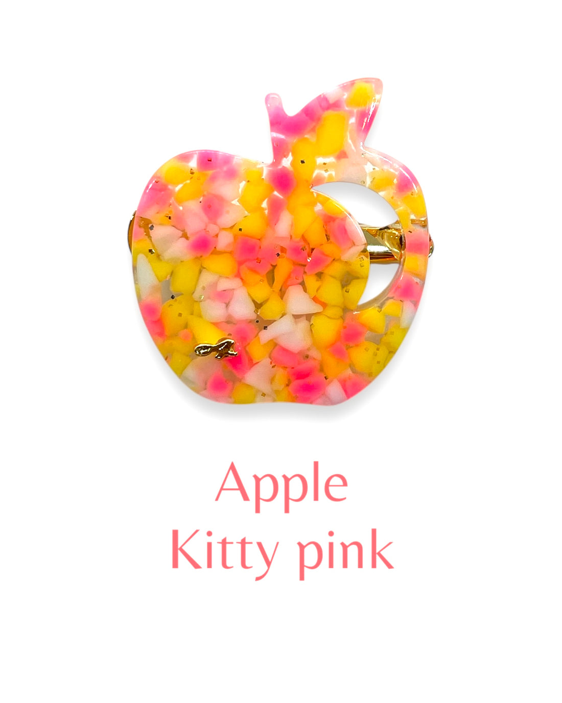 acrylic accessory - Apple - kitty pink