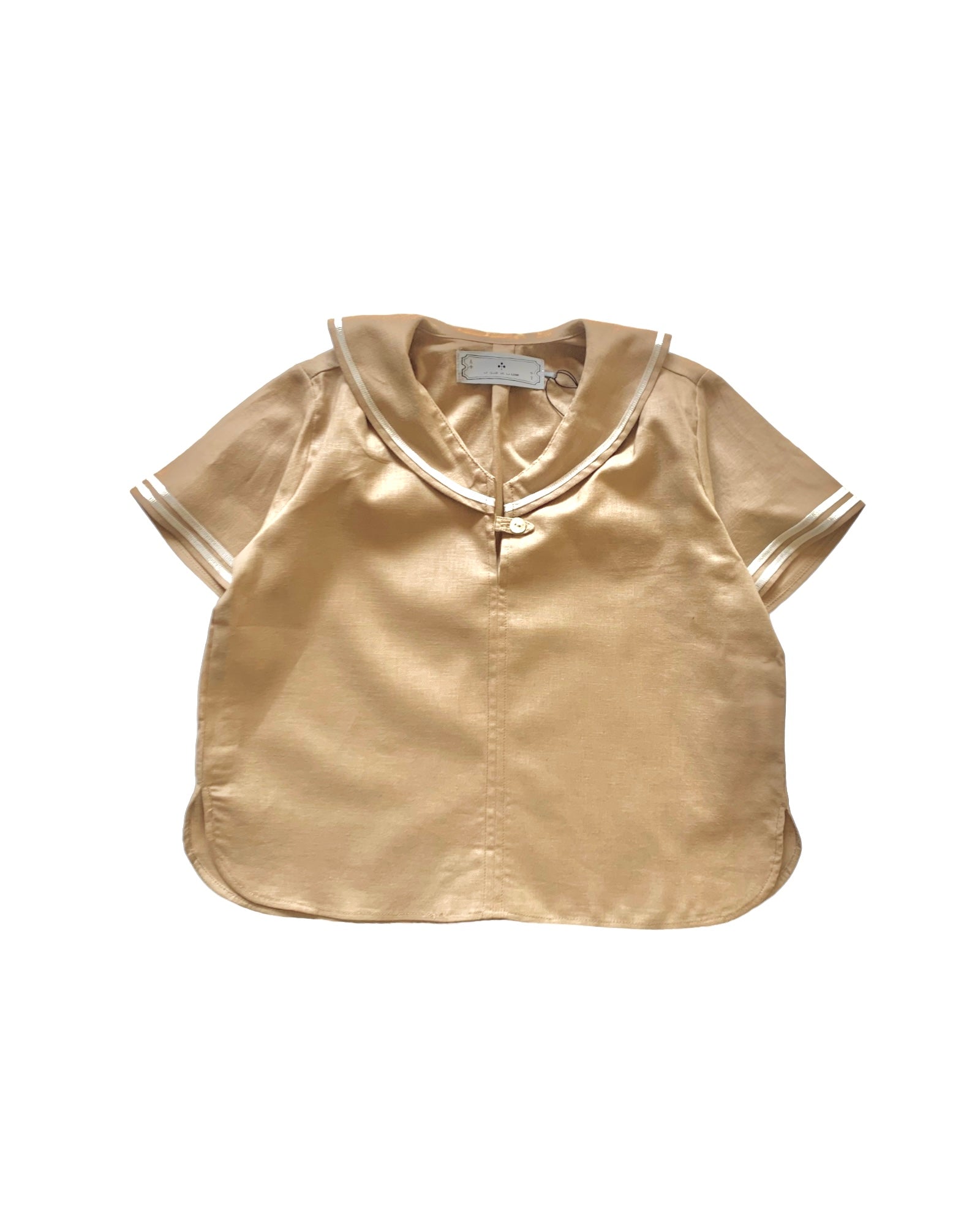 Sailor shirt short sleeves / BEIGE