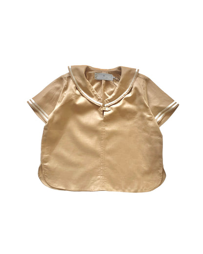 Sailor shirt short sleeves / BEIGE