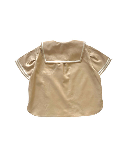 Sailor shirt short sleeves / BEIGE