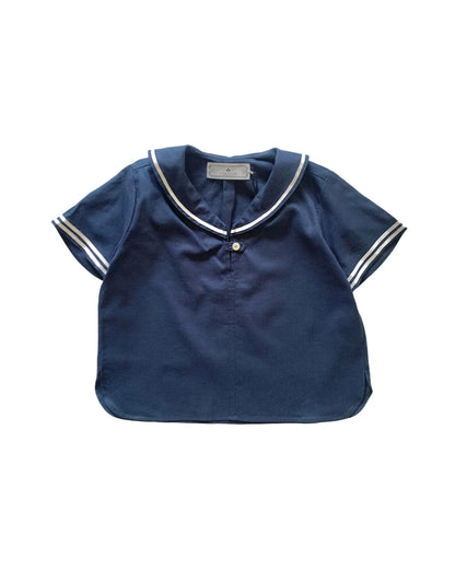 Sailor shirt short sleeves / NAVY