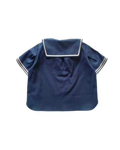 Sailor shirt short sleeves / NAVY