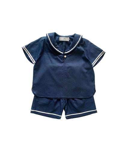 Sailor shirt short sleeves / NAVY