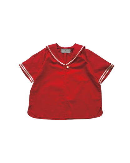 Sailor shirt short sleeves / BORDEAUX