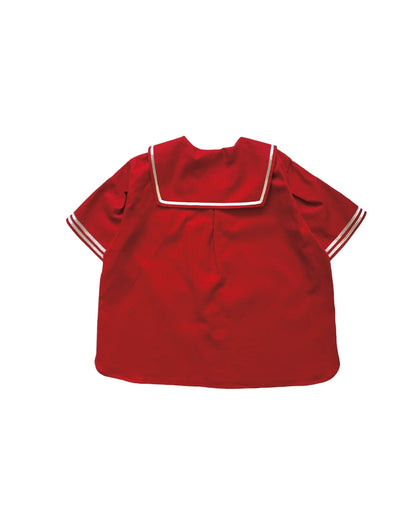 Sailor shirt short sleeves / BORDEAUX